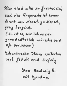 Fanpost von Hedwig